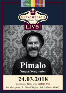 Pimalo live im Shakespeares Theater-Pub Weyhe