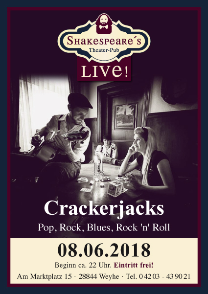 Crackerjacks in Shakespeare's Theater Pub Weyhe